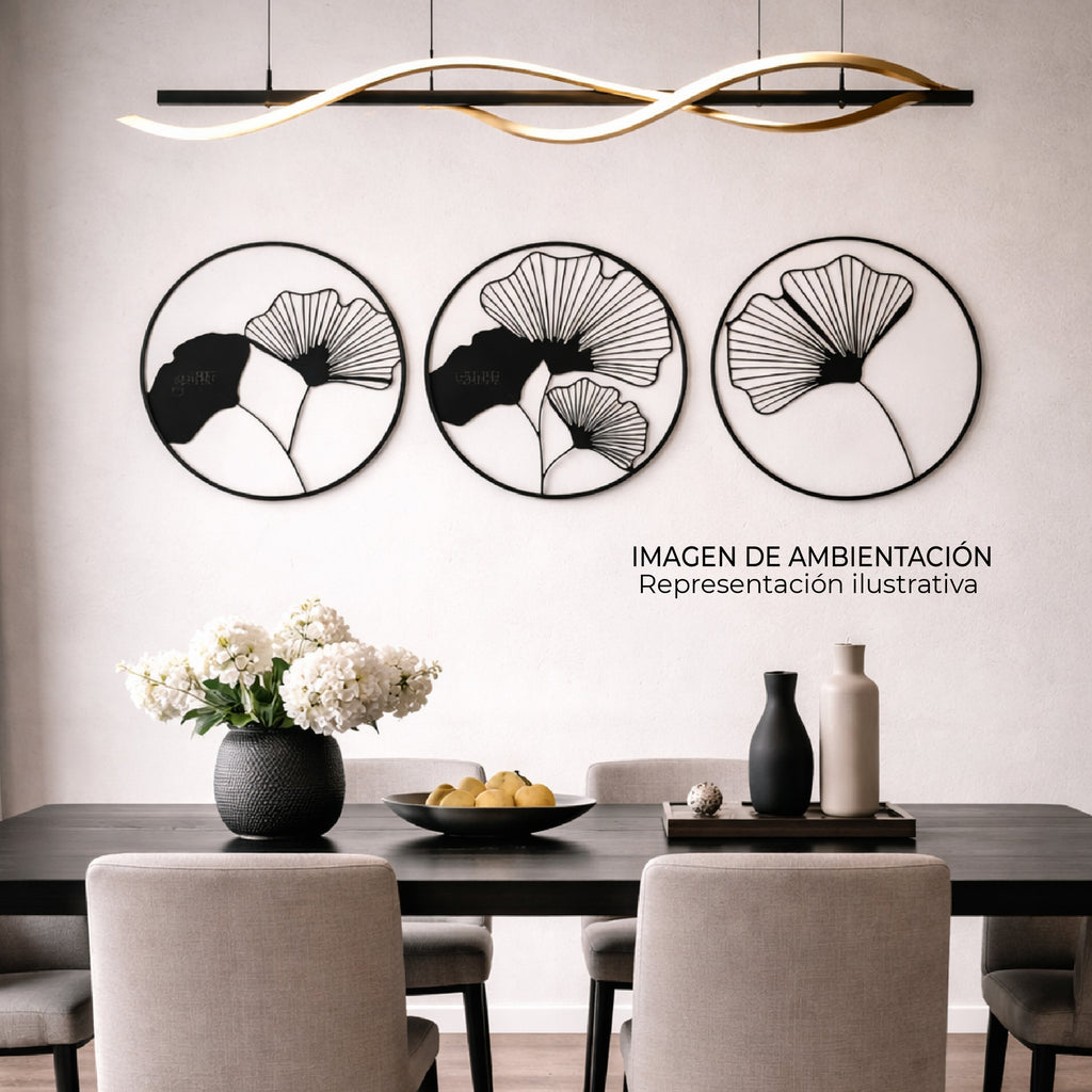 Aplique de Pared Metalico Ginkora