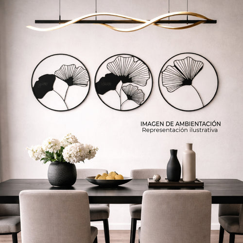 Aplique de Pared Metalico Ginkora