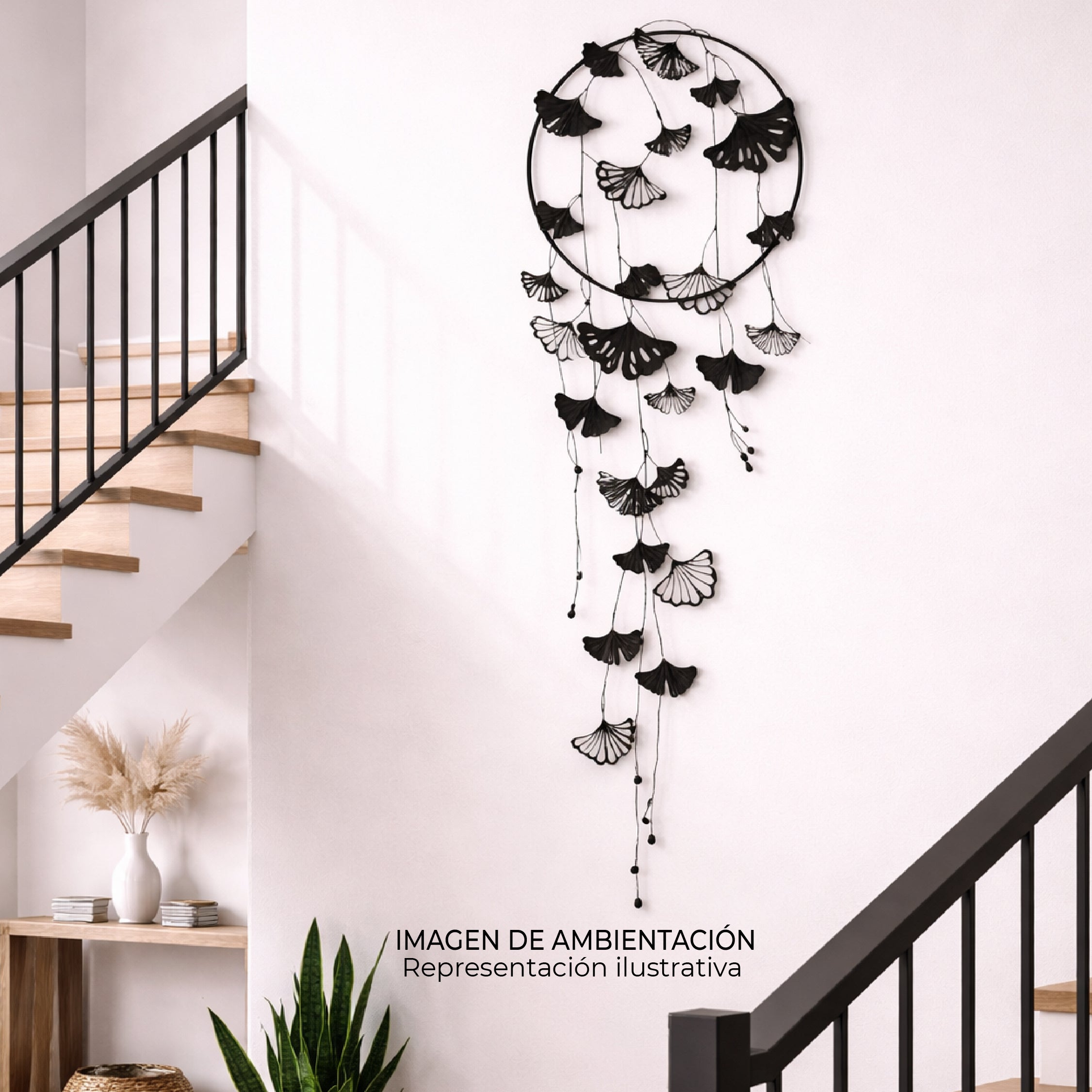 Aplique de Pared Metálico Ginkorair