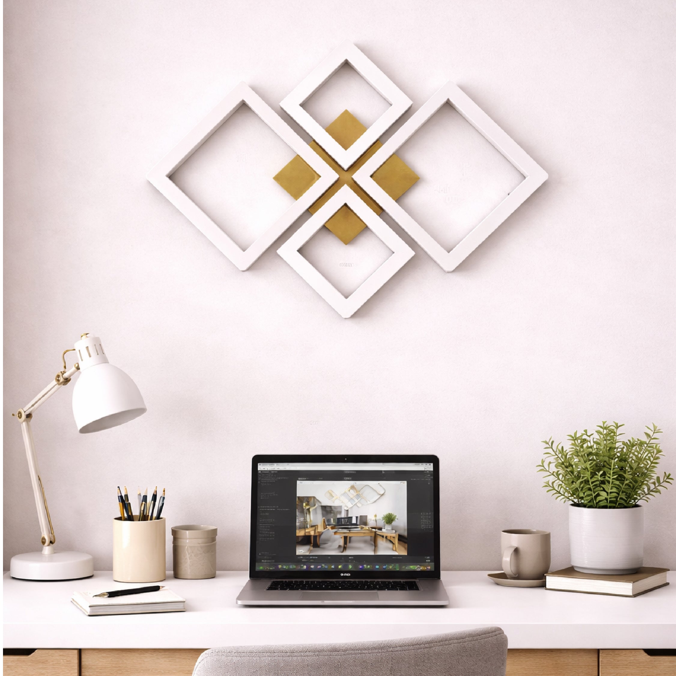 Aplique de Pared Metálico Quadra