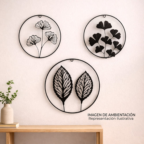 Aplique de Pared Metálico Botanica