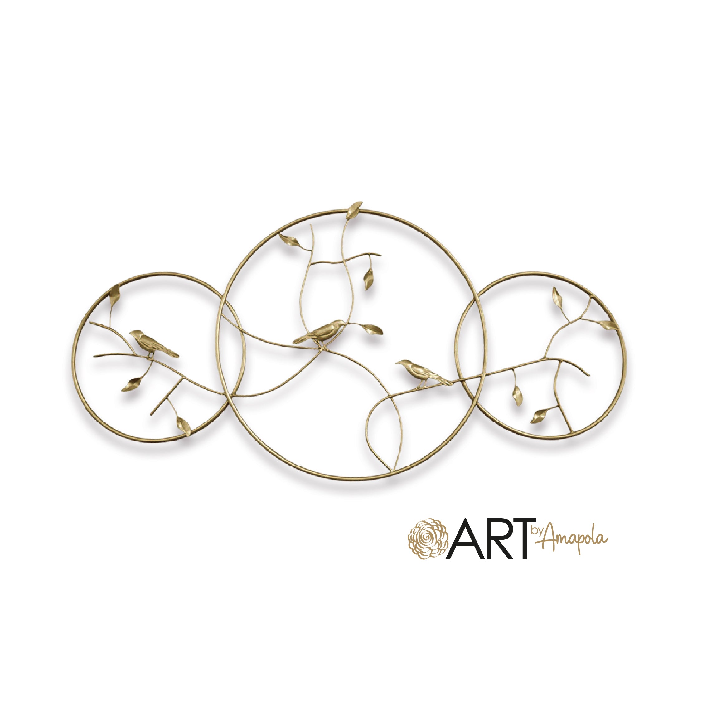 Aplique de Pared Metálico Aviario