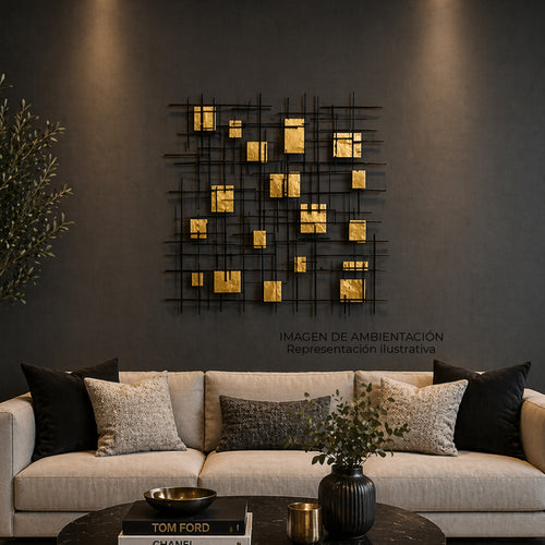 Aplique de Pared Metálico Aurex Grid