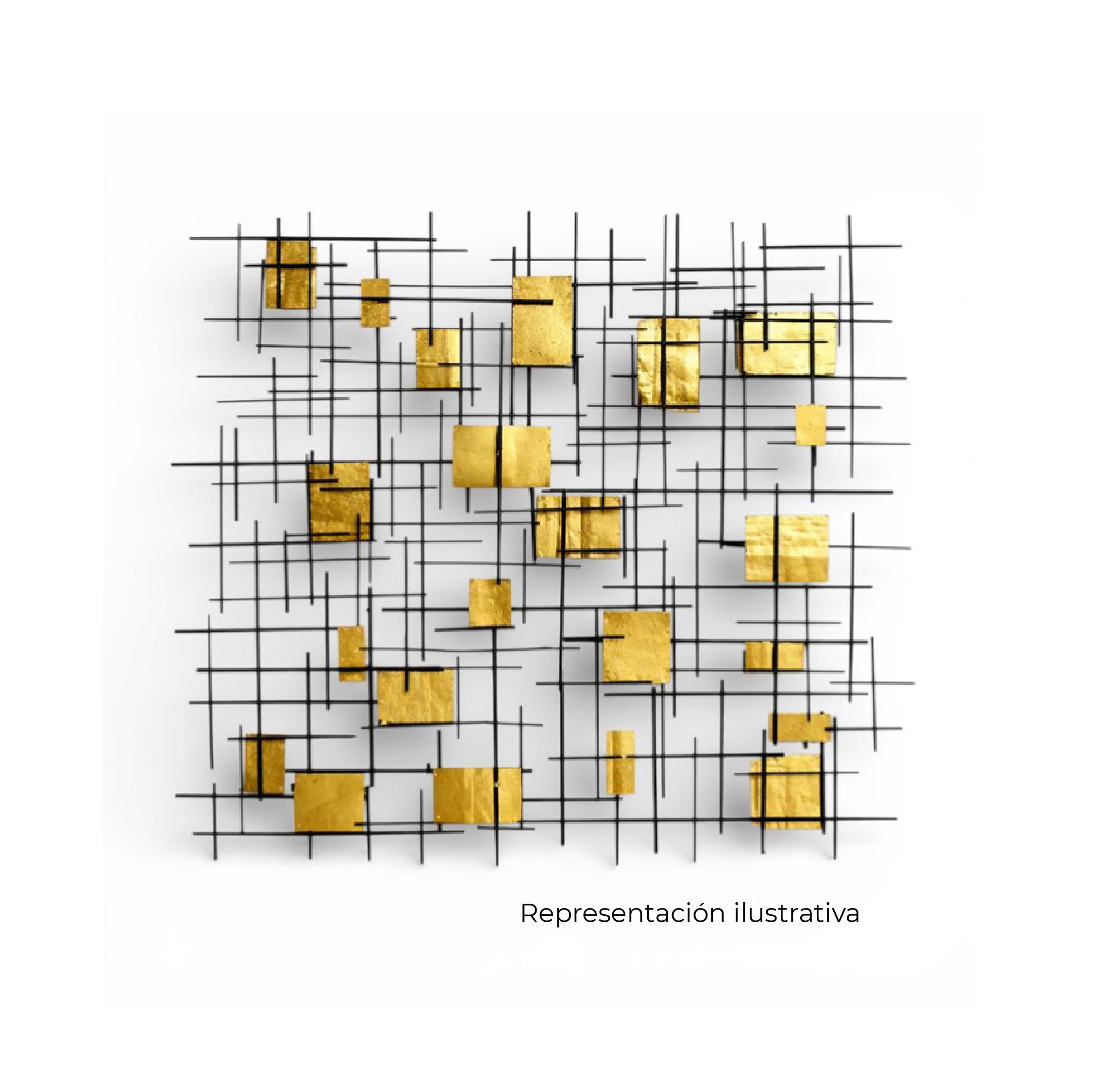 Aplique de Pared Metálico Aurex Grid
