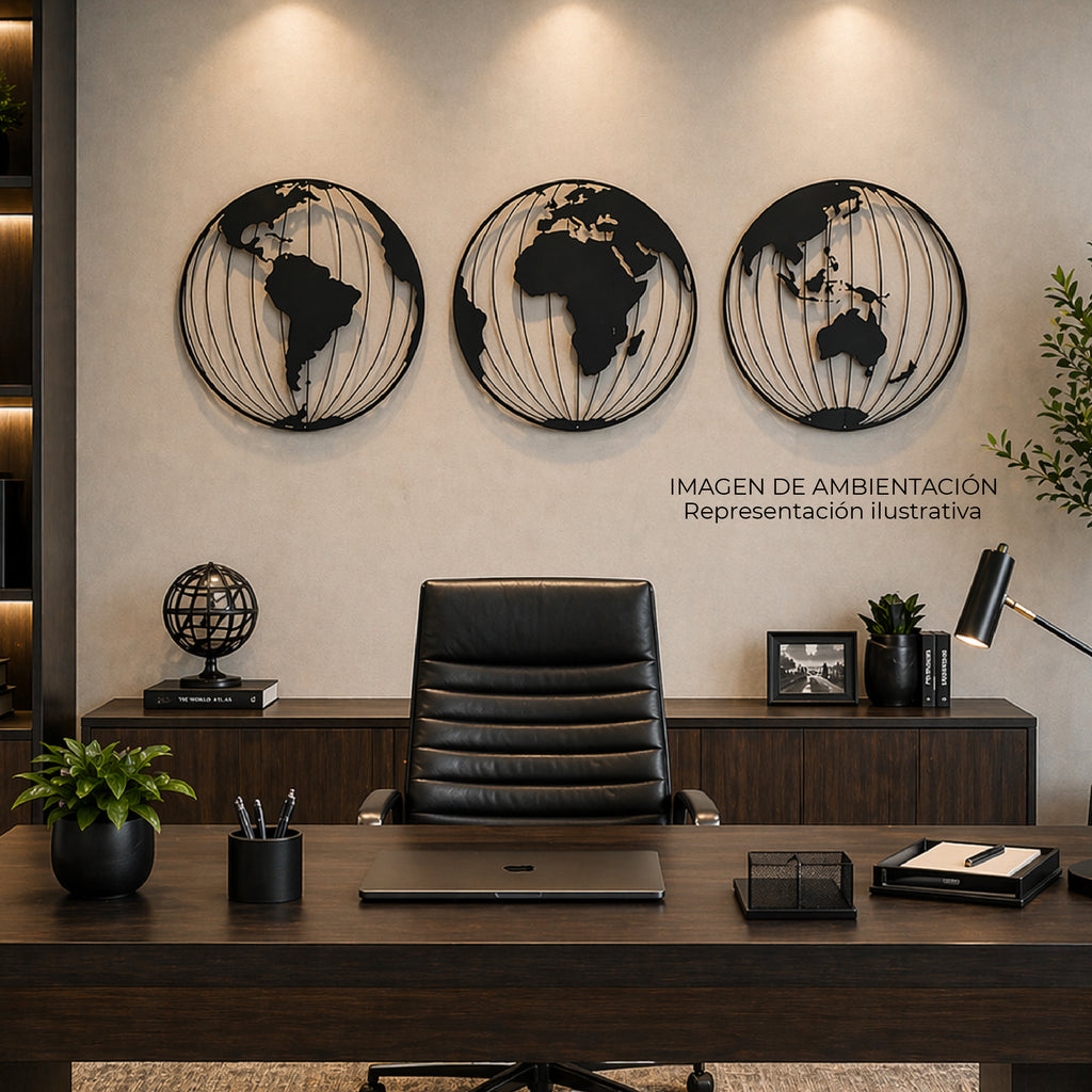 Aplique de Pared Metálico Orbit Set