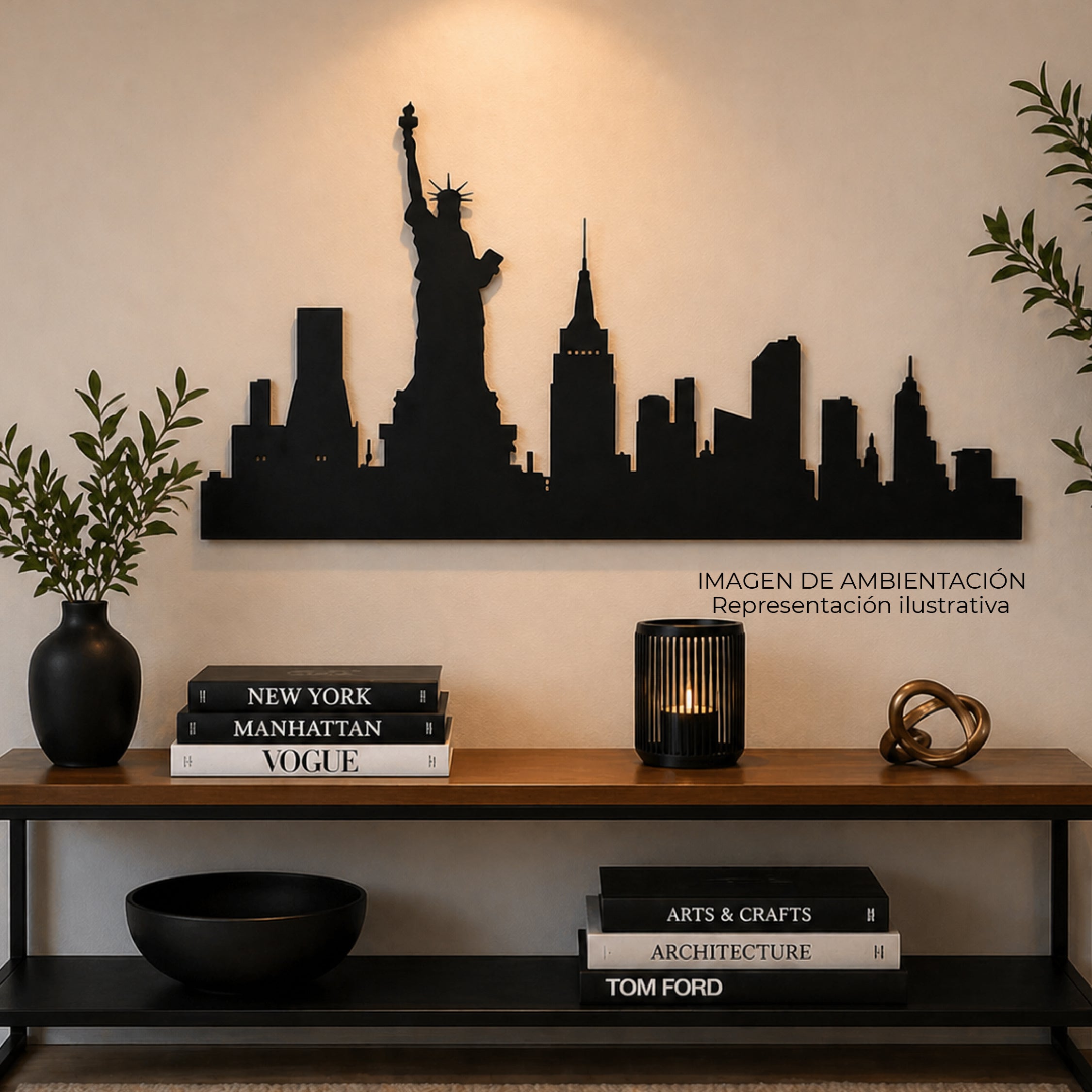 Aplique de Pared Metálico Skyline