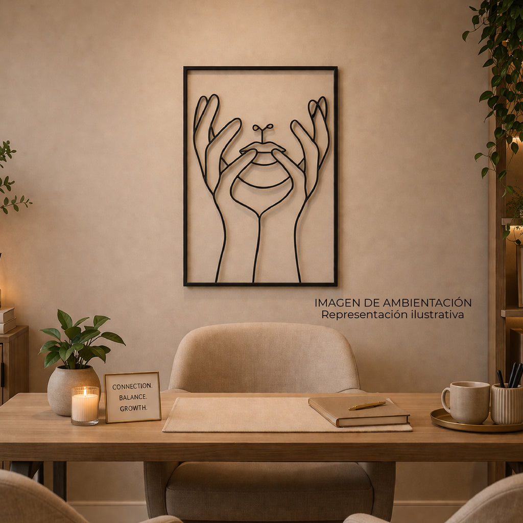Cuadro de Pared Metálico Essence Hands
