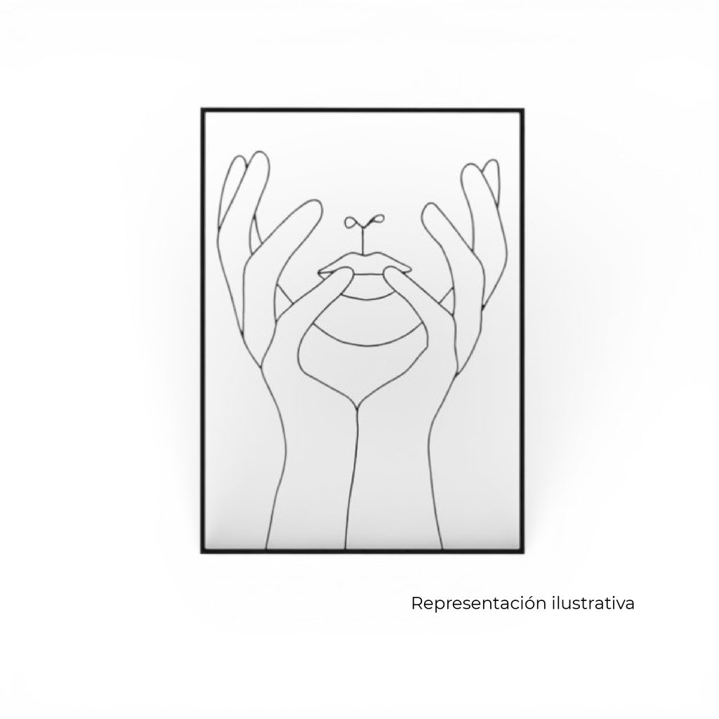 Cuadro de Pared Metálico Essence Hands
