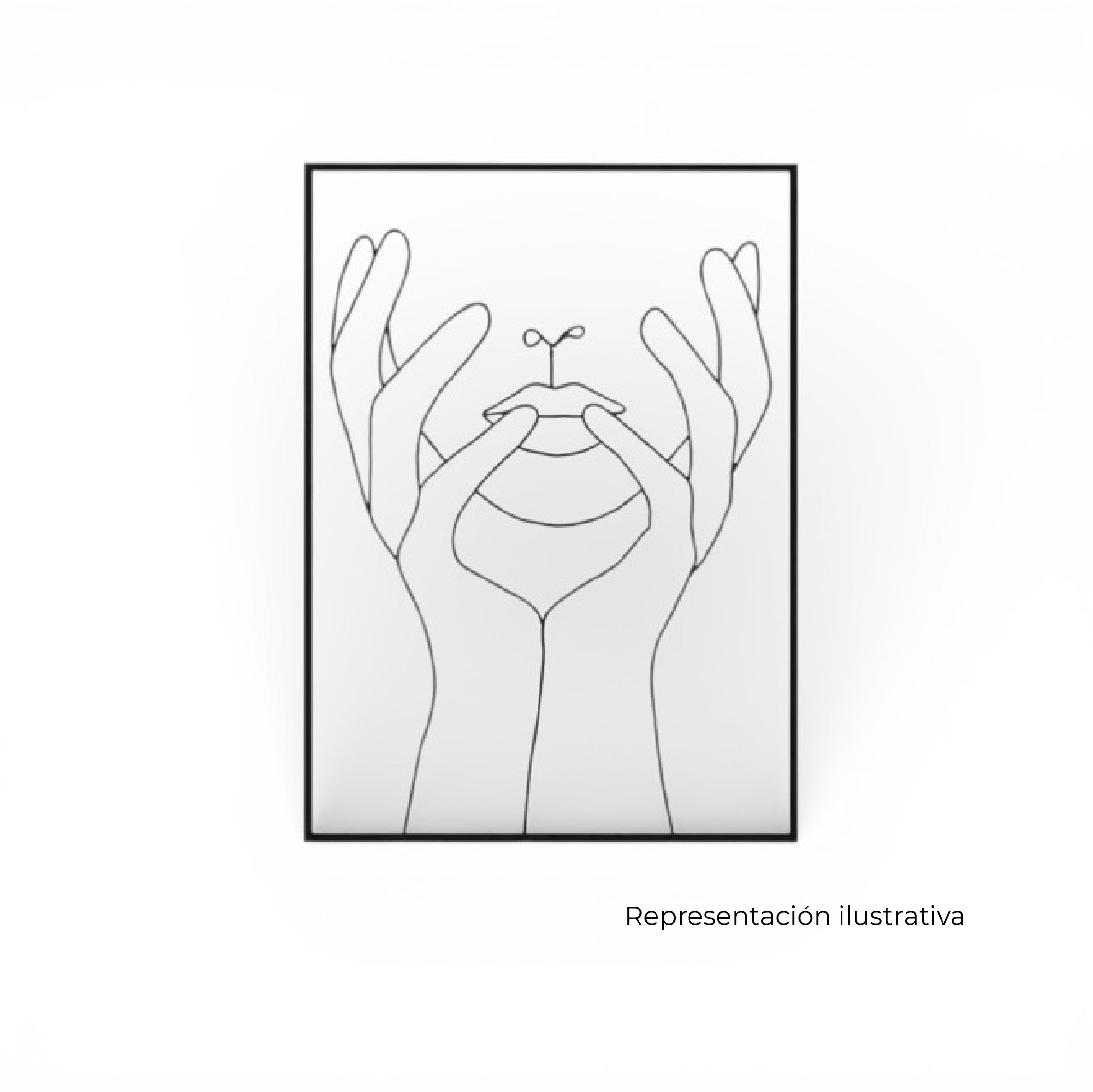 Cuadro de Pared Metálico Essence Hands