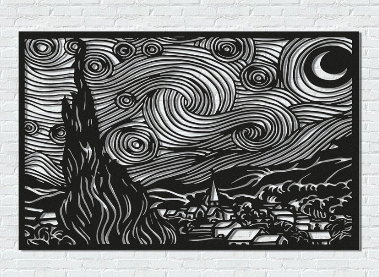 Cuadro en Metal Vangoga