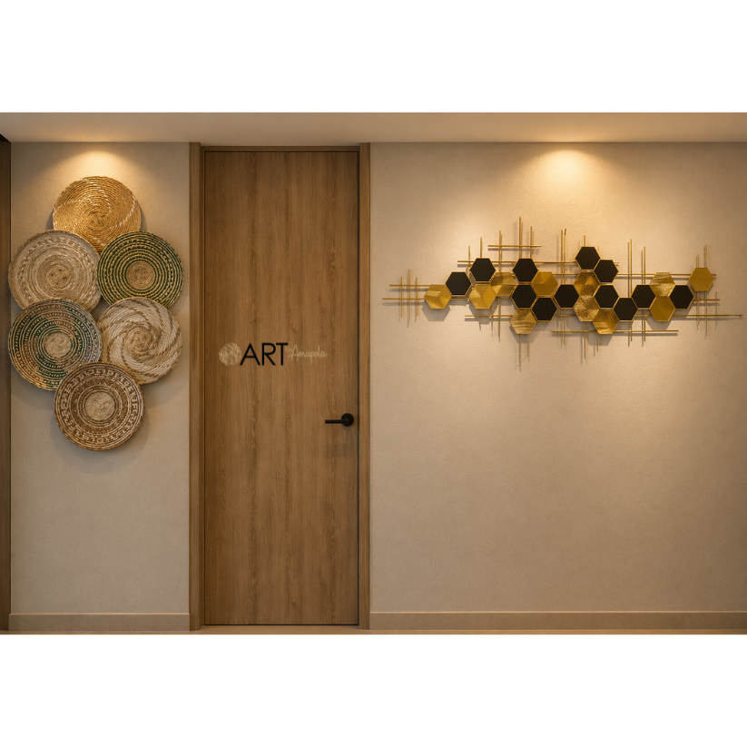 Aplique de pared Metálico Hexara
